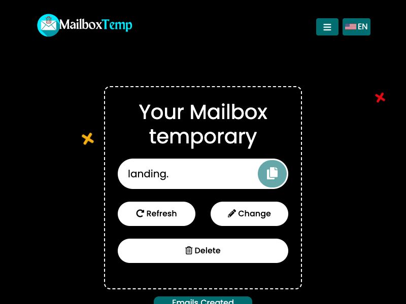 Mailbox temporary- Free temp E-mail Screenshot