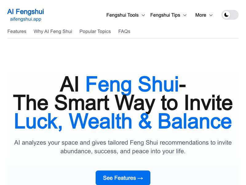 AI Feng Shui Generator