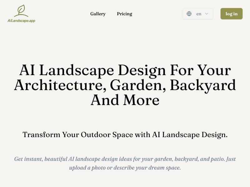 AI Landscape Design