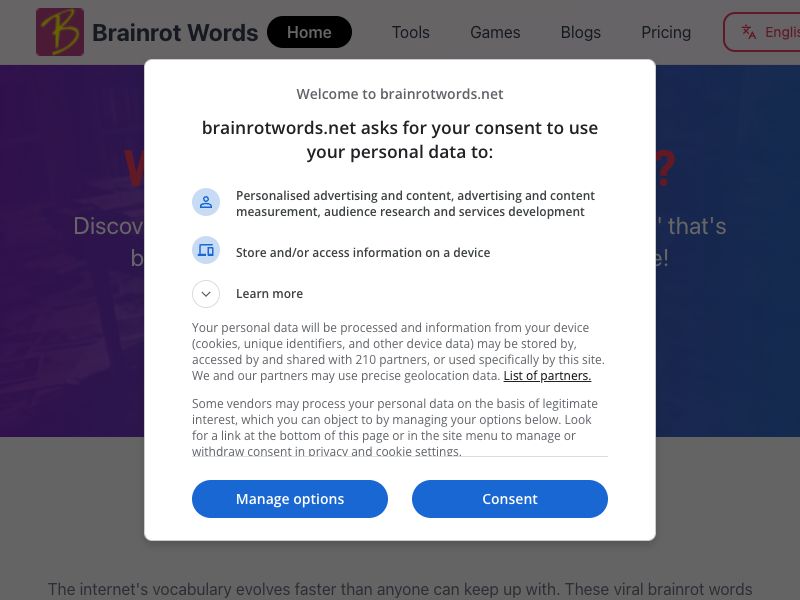 Brainrot Words
