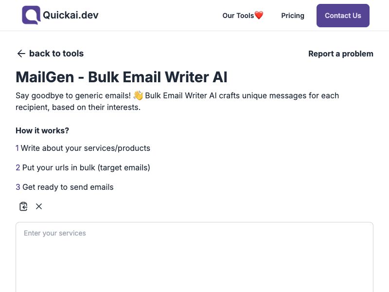 MailGen AI: Personalized Bulk Emails