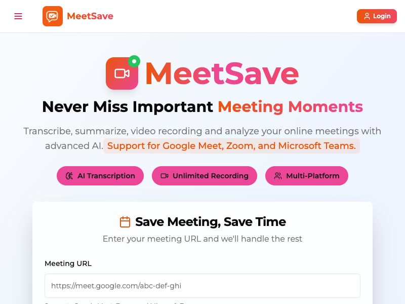 MeetSave AI