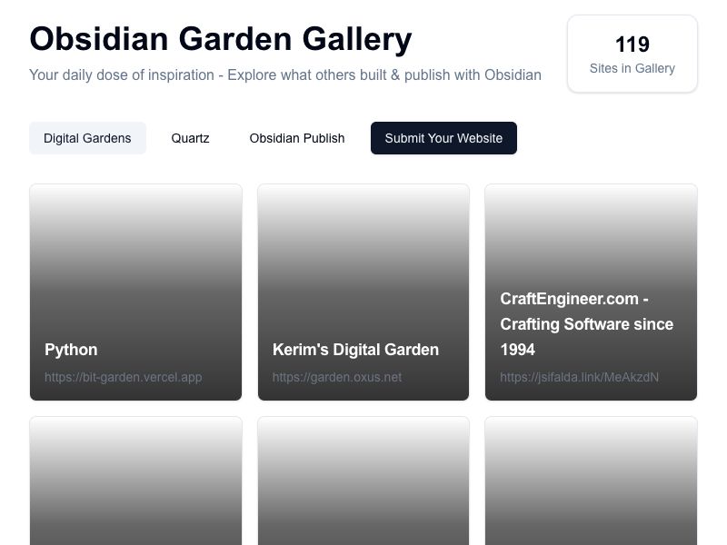 Obsidian Garden Gallery