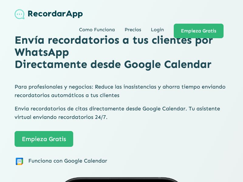 RecordarApp Screenshot