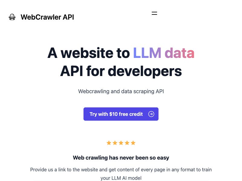 WebCrawler API